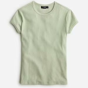 J. Crew cap sleeve vintage rib t-shirt size XS in light sage